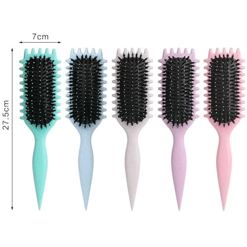 Sculptez des Boucles Parfaites en Douceur – La Brosse Essentielle pour Cheveux Bouclés !