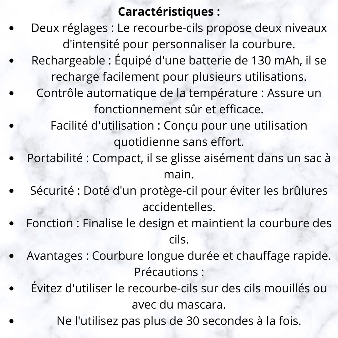 Recourbe-cils chauffant !