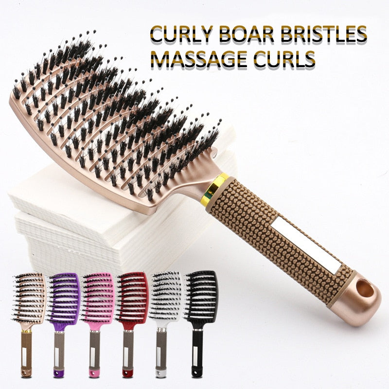 Brosse Magique à cheveux Dorée Gold