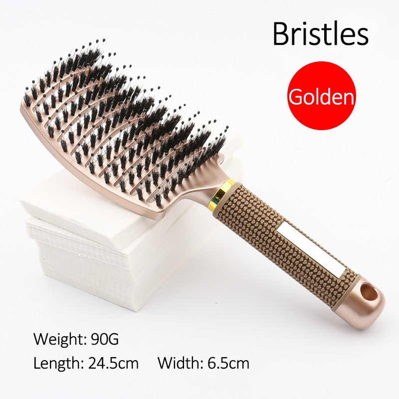 Brosse Magique à cheveux Dorée Gold