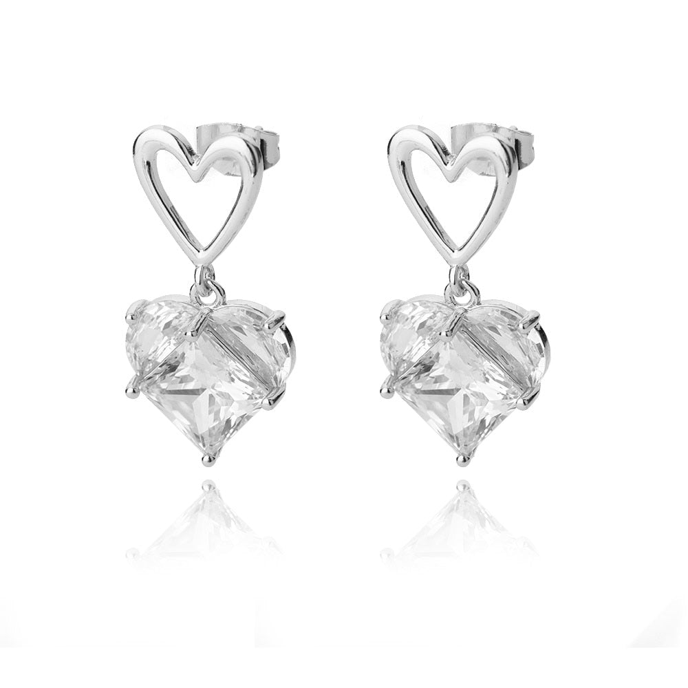 Boucles d'oreilles collection Love en acier inoxydable