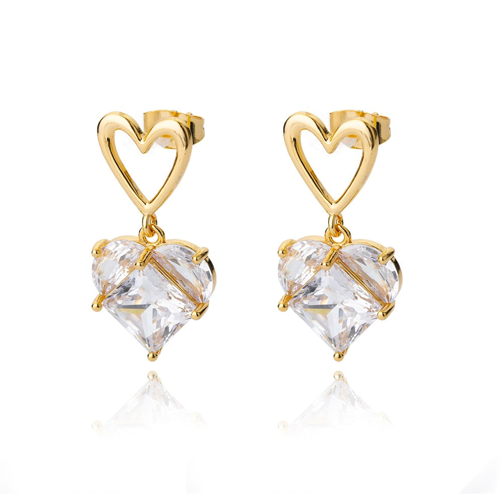 Boucles d'oreilles collection Love en acier inoxydable