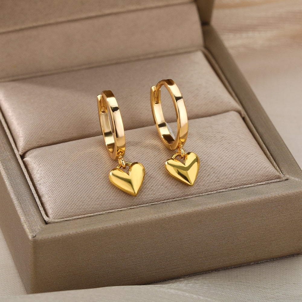 Boucles d'oreilles collection Love en acier inoxydable